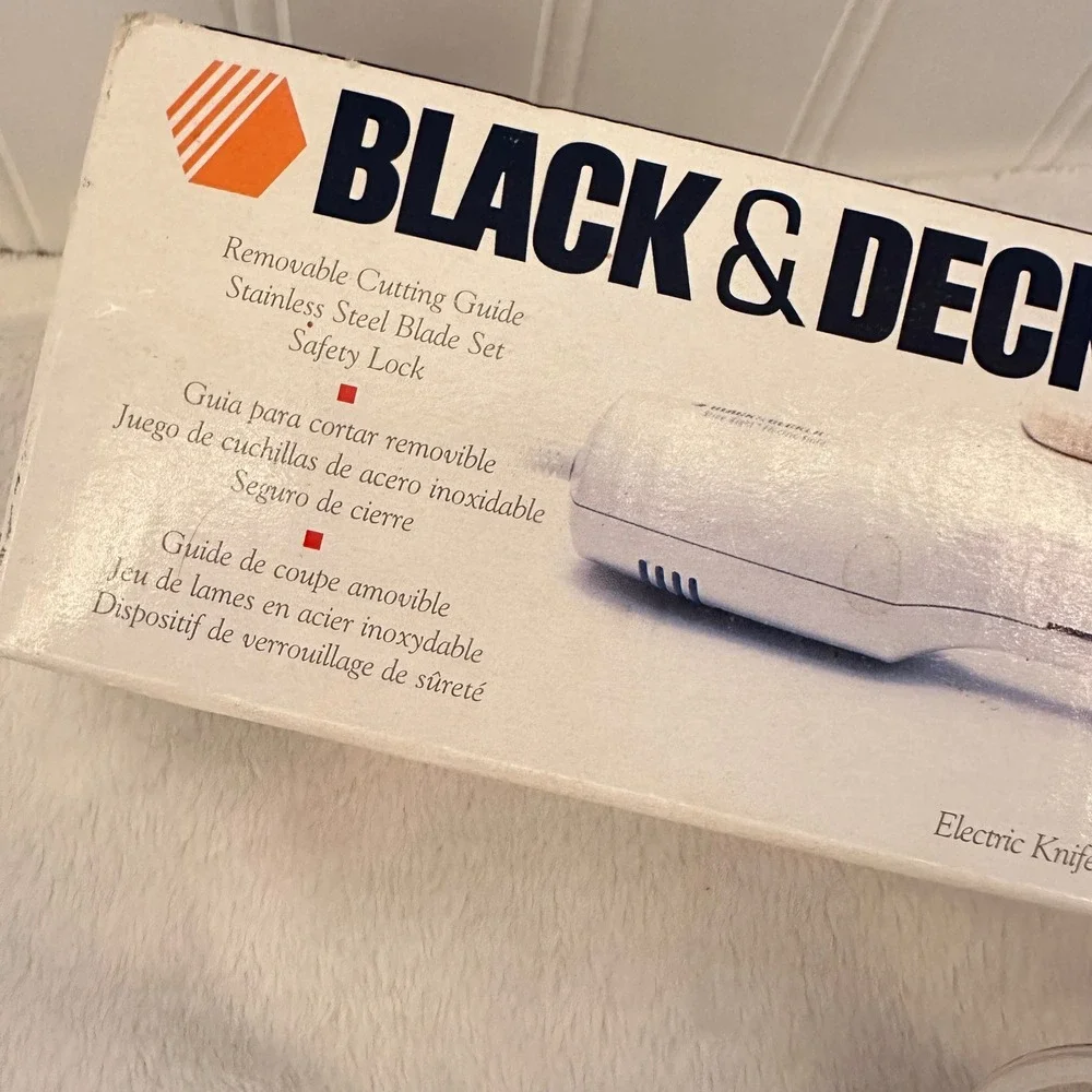 Black & Decker Electric‎ Knife White Excellent Slice Right EK300 No Guide